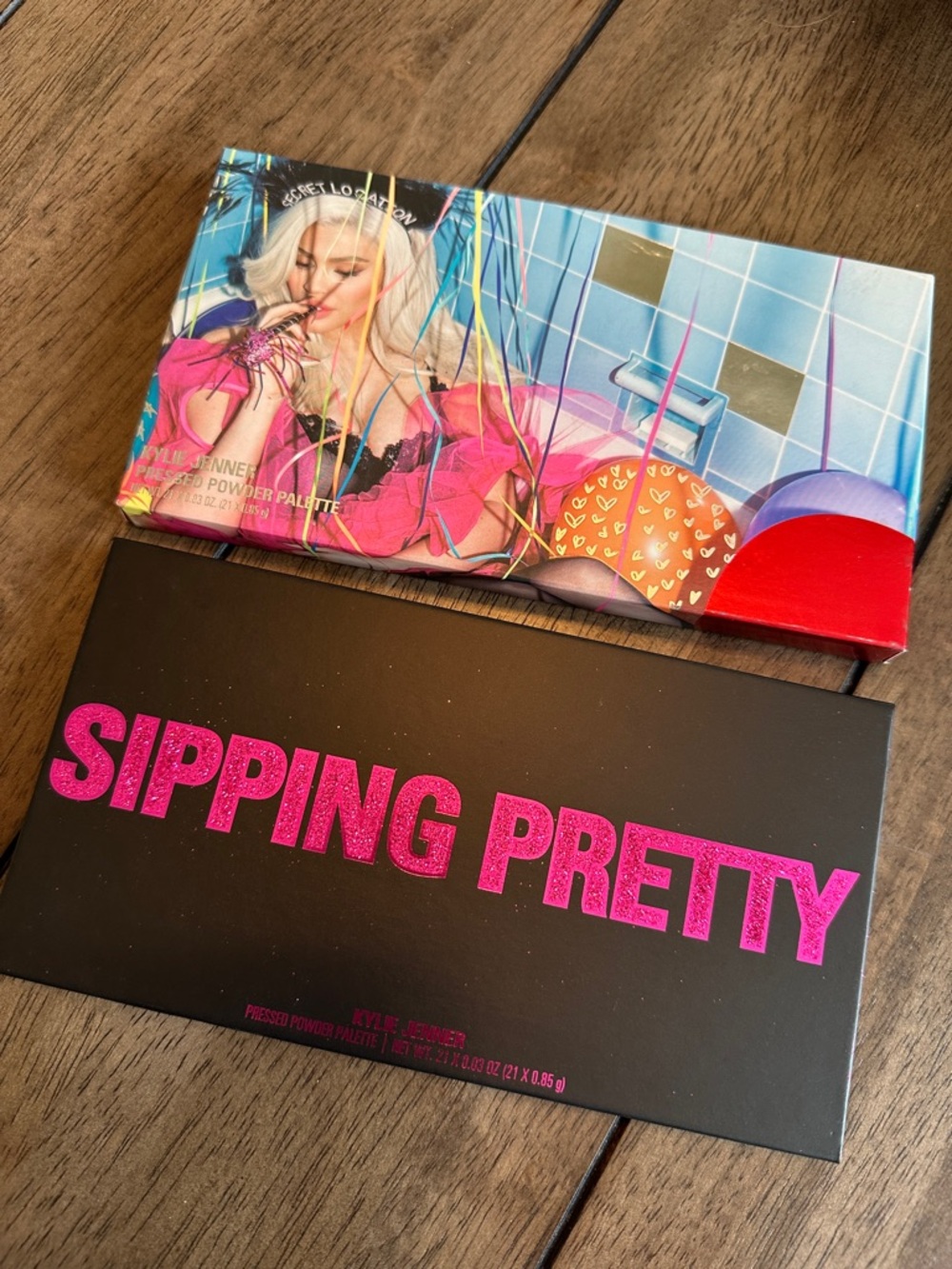 Kylie Cosmetics Sipping Pretty Birthday Eyeshadow Palette - Pink, Blue
